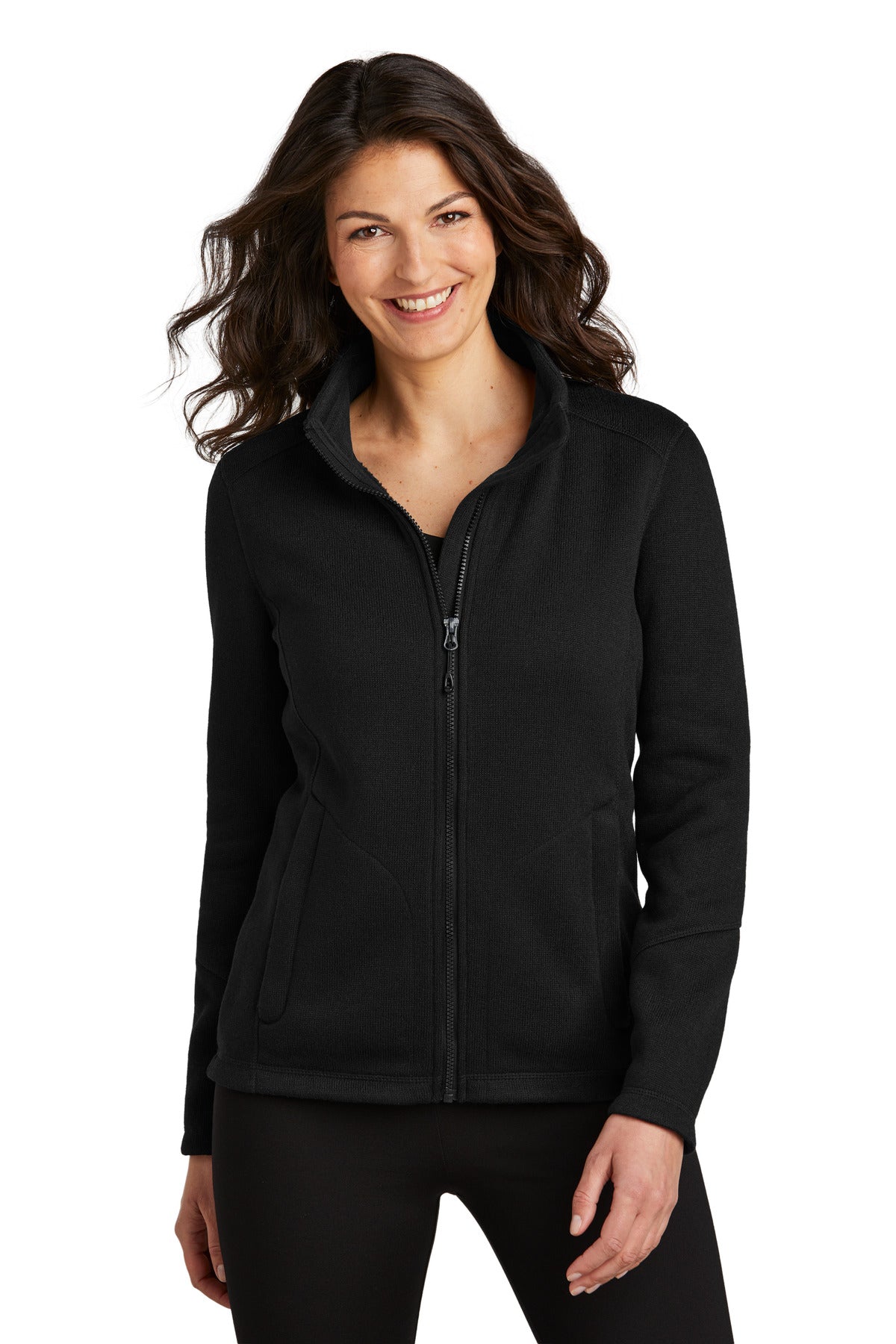 Port Authority® Ladies Arc Sweater Fleece Jacket Womens Apparel Sweatshirts & Fleece