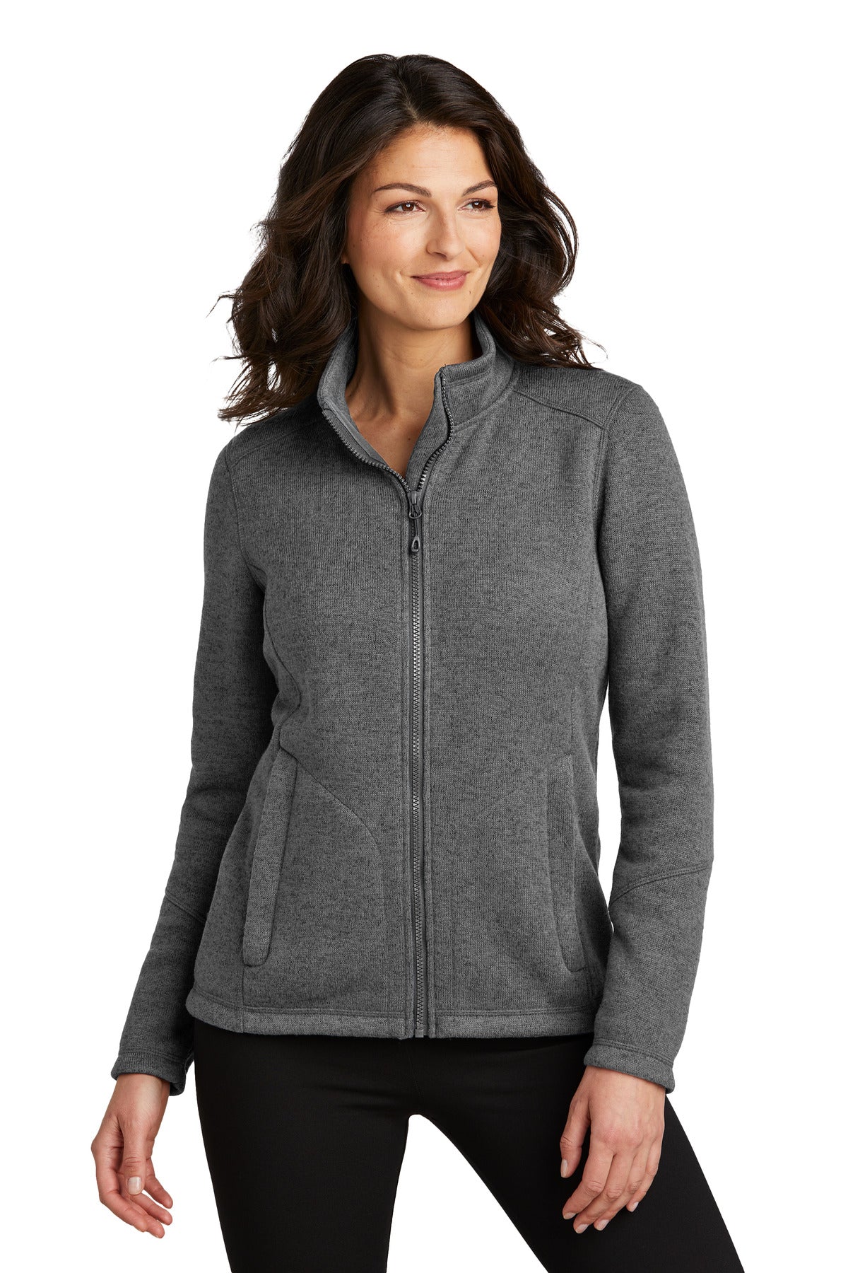 Port Authority® Ladies Arc Sweater Fleece Jacket Womens Apparel Sweatshirts & Fleece