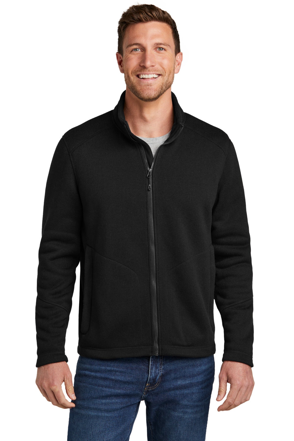 Port Authority® Arc Sweater Fleece Jacket Mens Apparel Sweatshirts & Fleece
