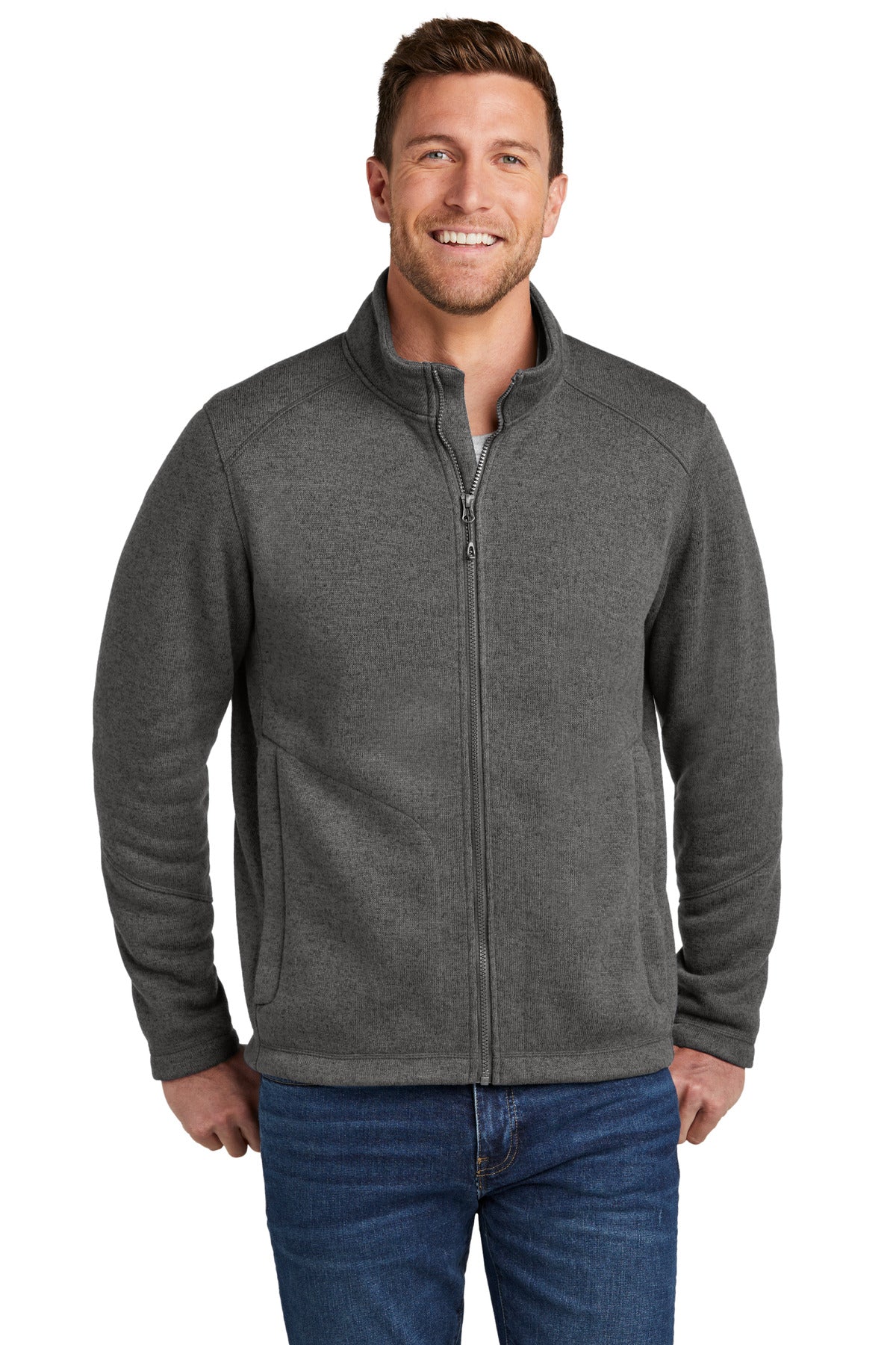 Port Authority Men's Arc Sweater Fleece Jacket F428