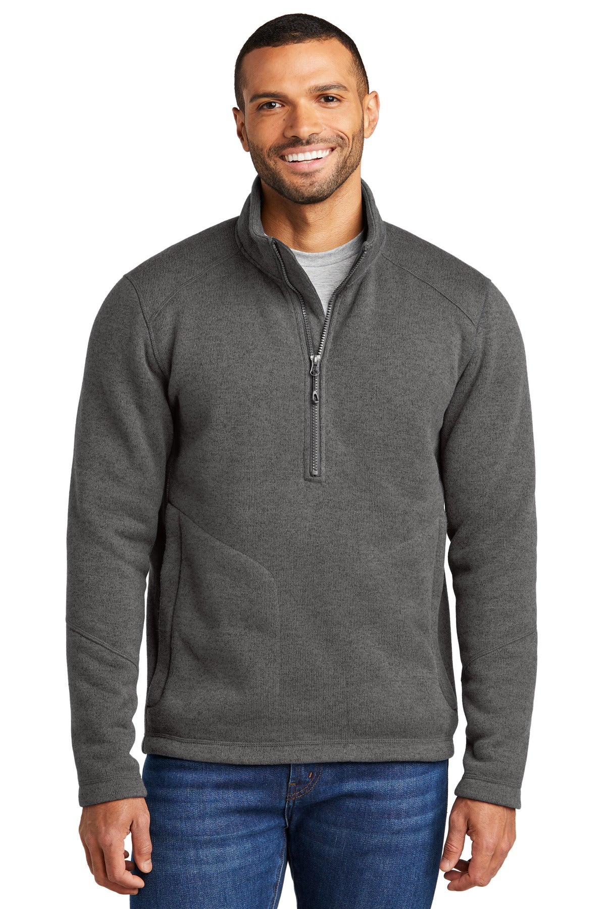 Port Authority® Arc Sweater Fleece 1/4-Zip Mens Apparel Sweatshirts & Fleece