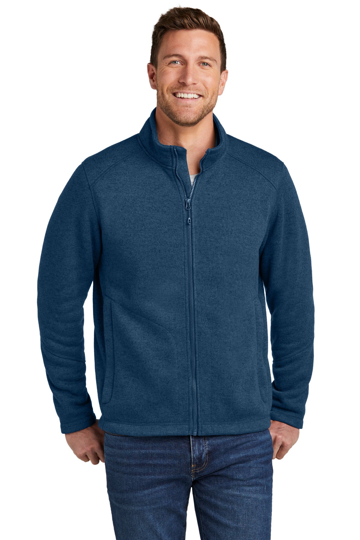 Port Authority Men's Arc Sweater Fleece Jacket F428