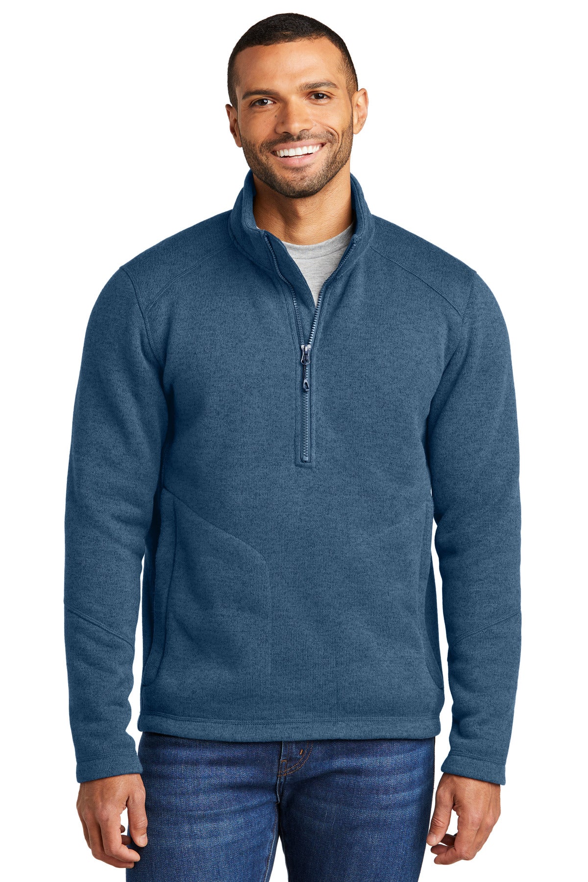 Port Authority® Arc Sweater Fleece 1/4-Zip Mens Apparel Sweatshirts & Fleece
