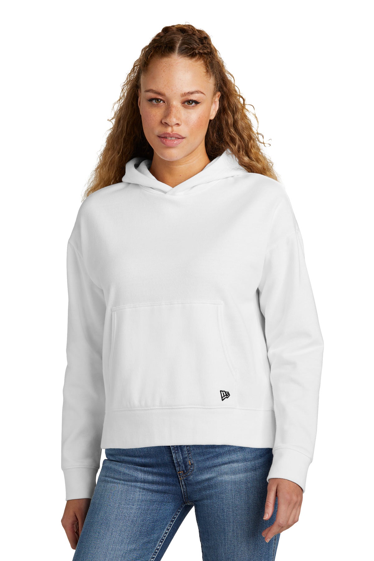 New Era Women's Comeback Fleece Pullover Hoodie. LNEA550 Corporate Apparel Sweatshirts & Fleece