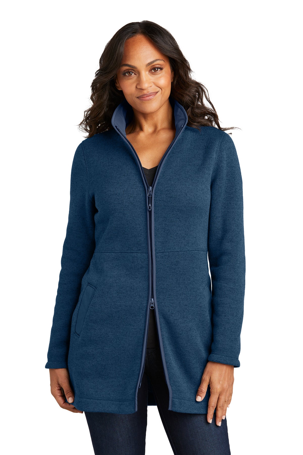 Port Authority Women's Arc Sweater Fleece Long Jacket L425