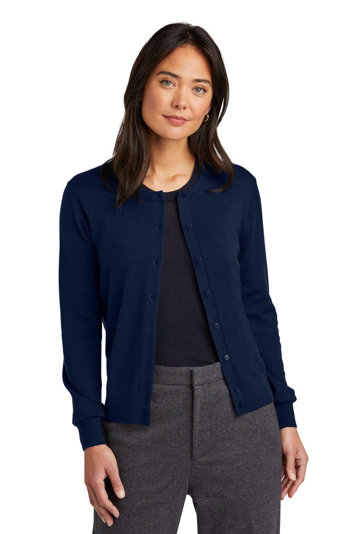 Brooks Brothers Women's Washable Merino Cardigan Sweater. BB18413 Corporate Apparel Sweatshirts & Fleece