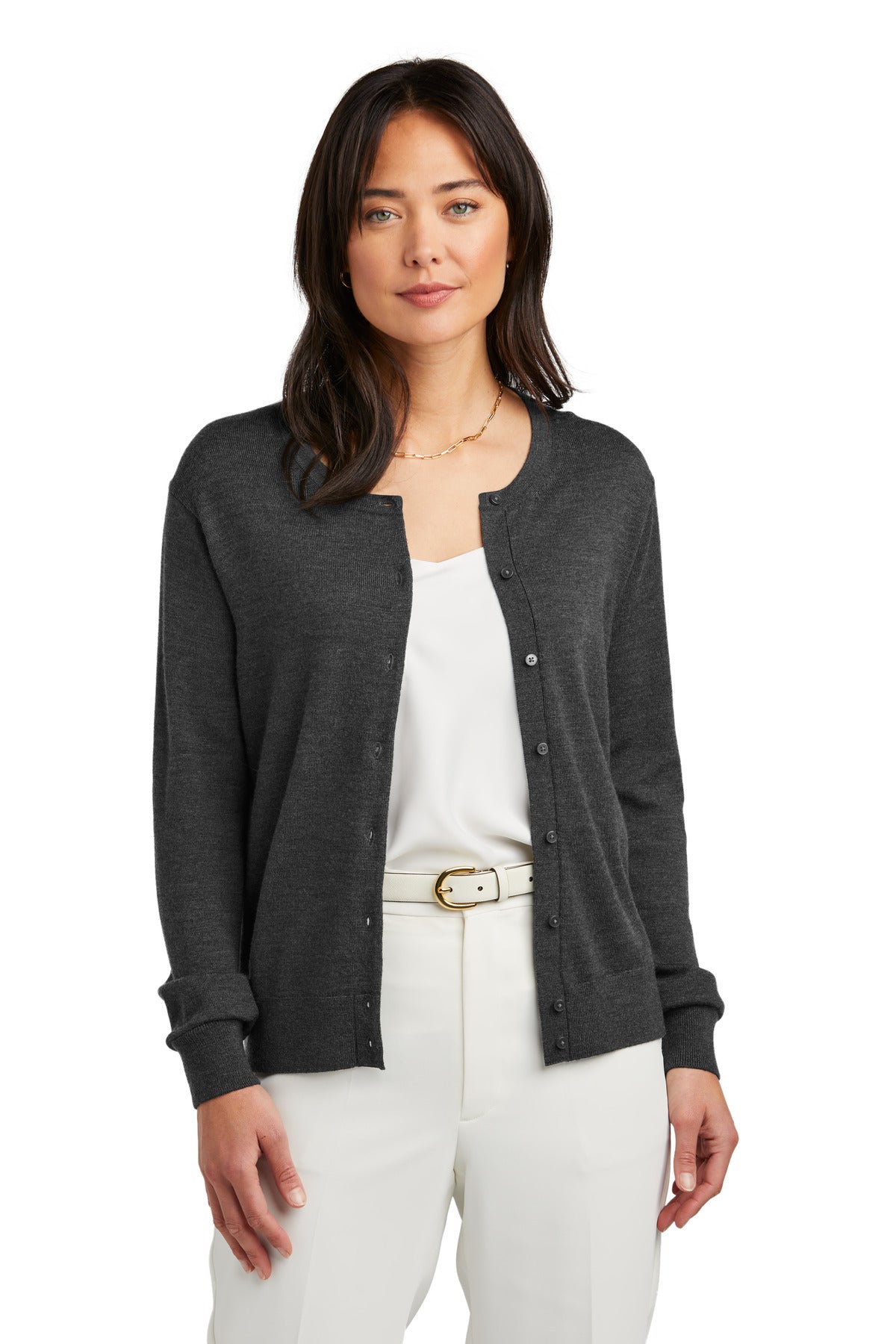 Brooks Brothers Women's Washable Merino Cardigan Sweater. BB18413 Corporate Apparel Sweatshirts & Fleece