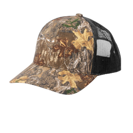 Russell Outdoors Camo Snapback Trucker Cap. RU900 Corporate Accessories Hats & Caps