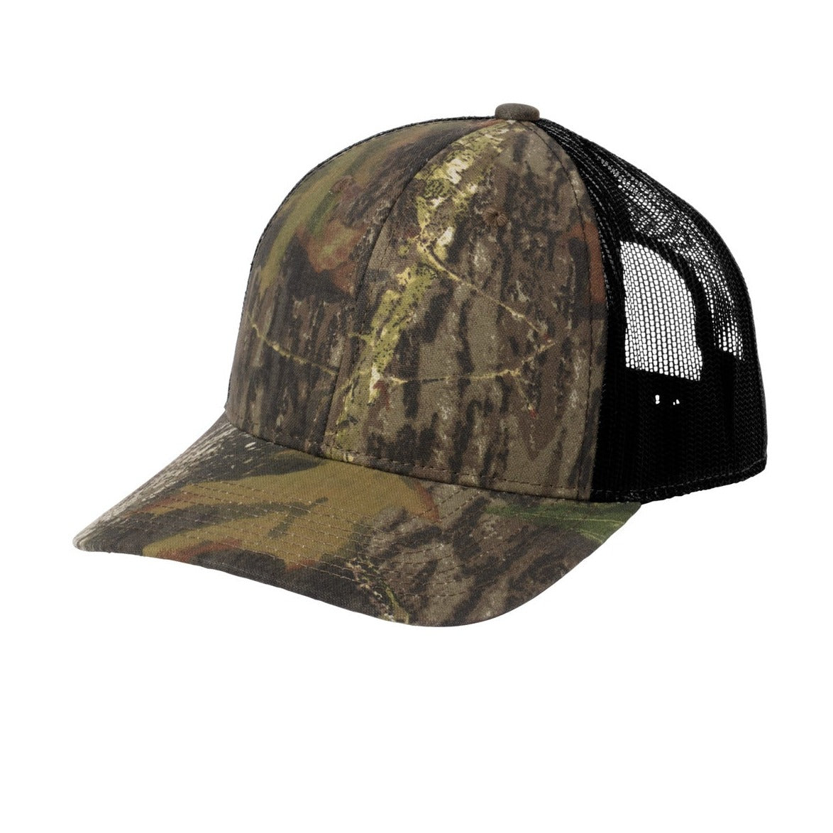 Russell Outdoors Camo Snapback Trucker Cap. RU900 Corporate Accessories Hats & Caps