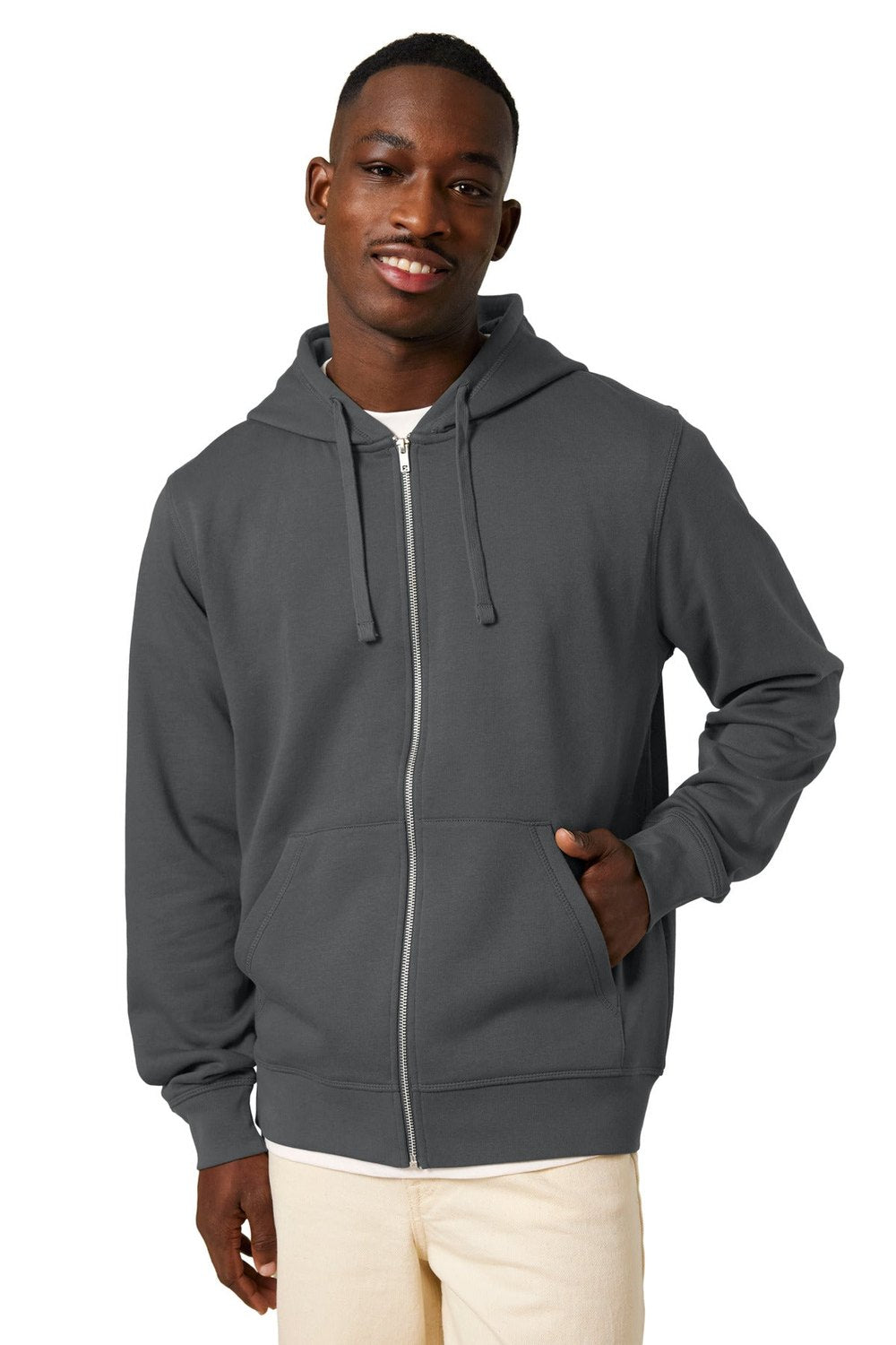 Stanley/Stella Unisex Mixer Full-Zip Hooded Sweatshirt SXU011 Mens Apparel Shirts & Tops