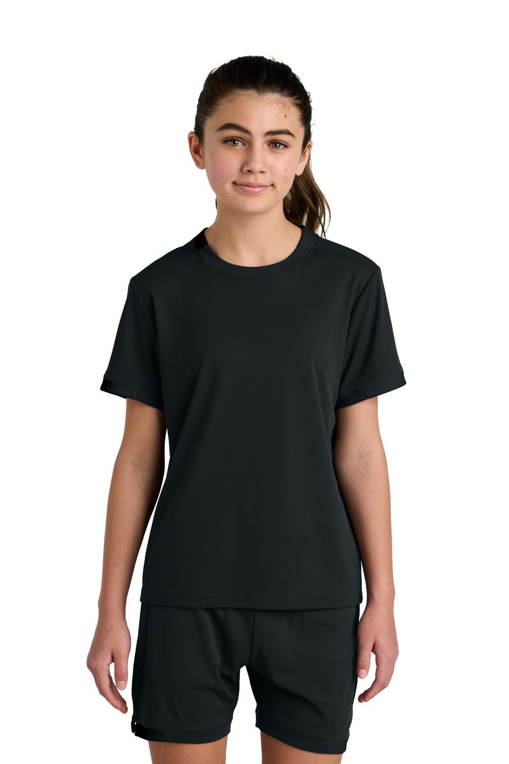 Sport-Tek Youth Club Short Sleeve Crew YST440 Youth Apparel Shirts & Tops
