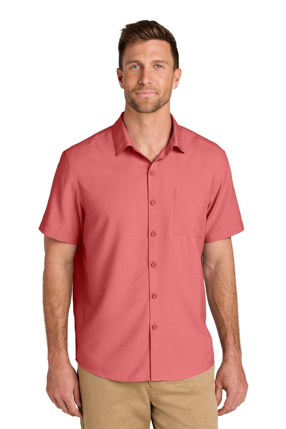Port Authority Men's Short Sleeve UV Dockside Shirt W963 Mens Apparel Shirts & Tops