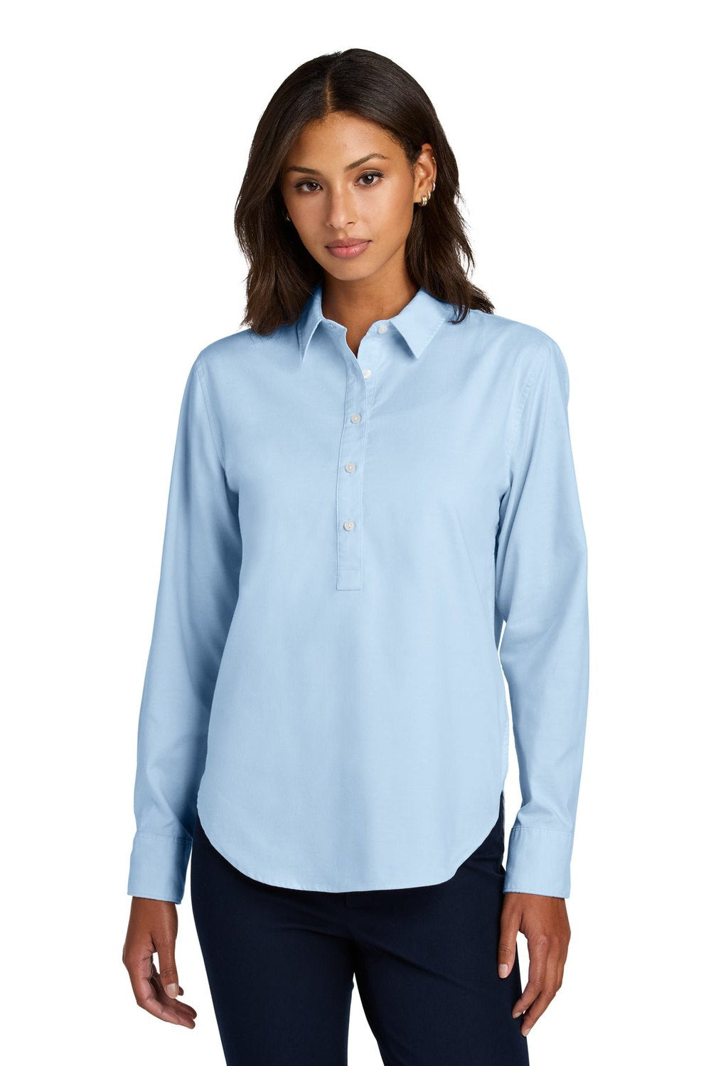Mercer+Mettle Women's Long Sleeve Modern Oxford Shirt MM2003 Womens Apparel Shirts & Tops