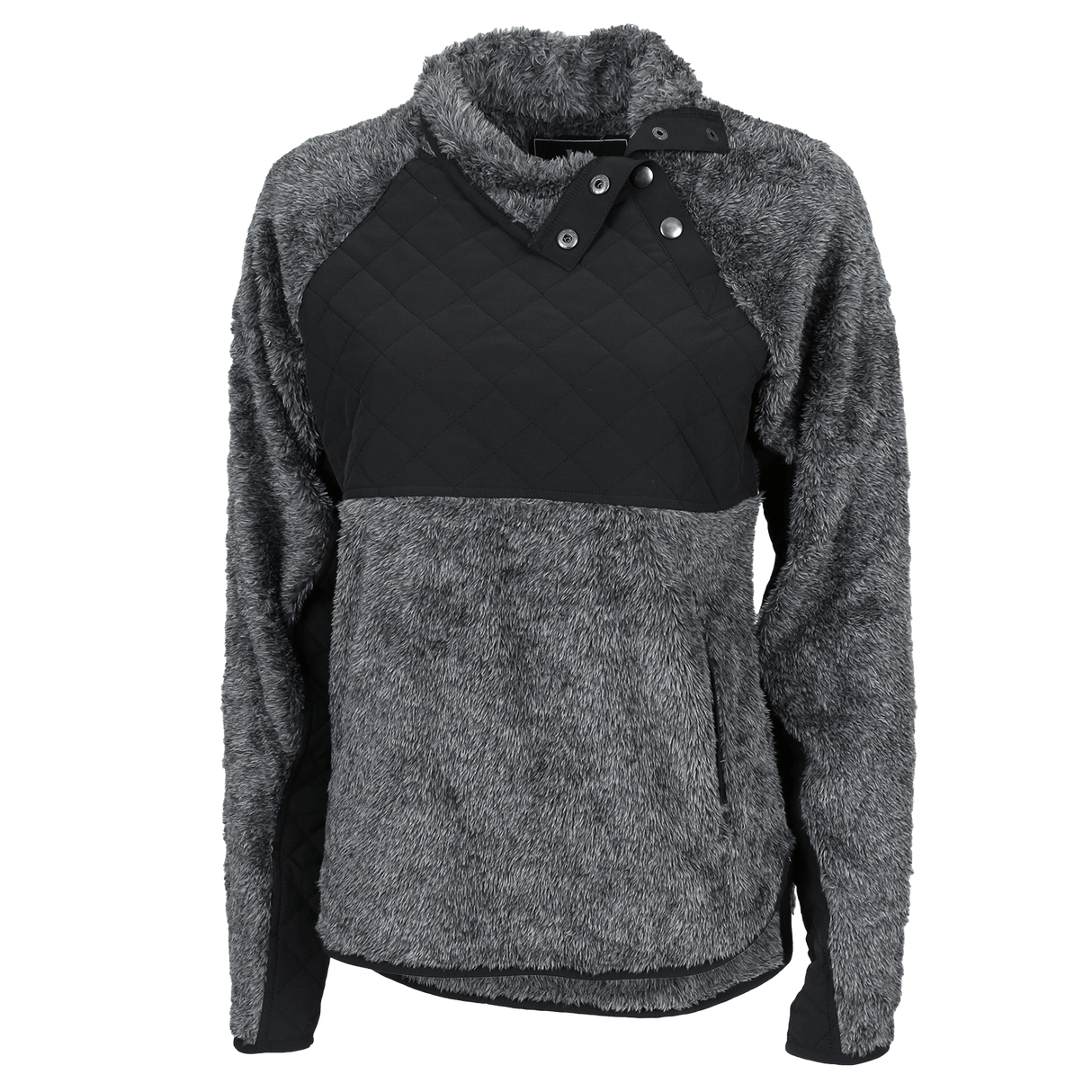 Boxercraft Women's Quilted Fuzzy Fleece Pullover Womens Apparel Sweatshirts & Fleece