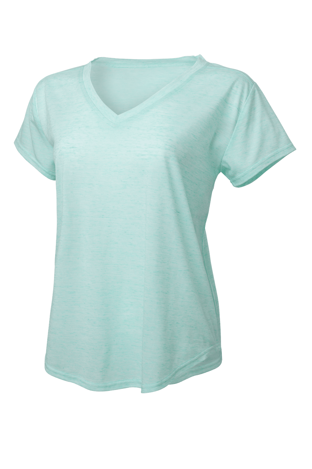 Boxercraft Girls' Snow Heather Short Sleeve V-tee Youth Apparel Shirts & Tops