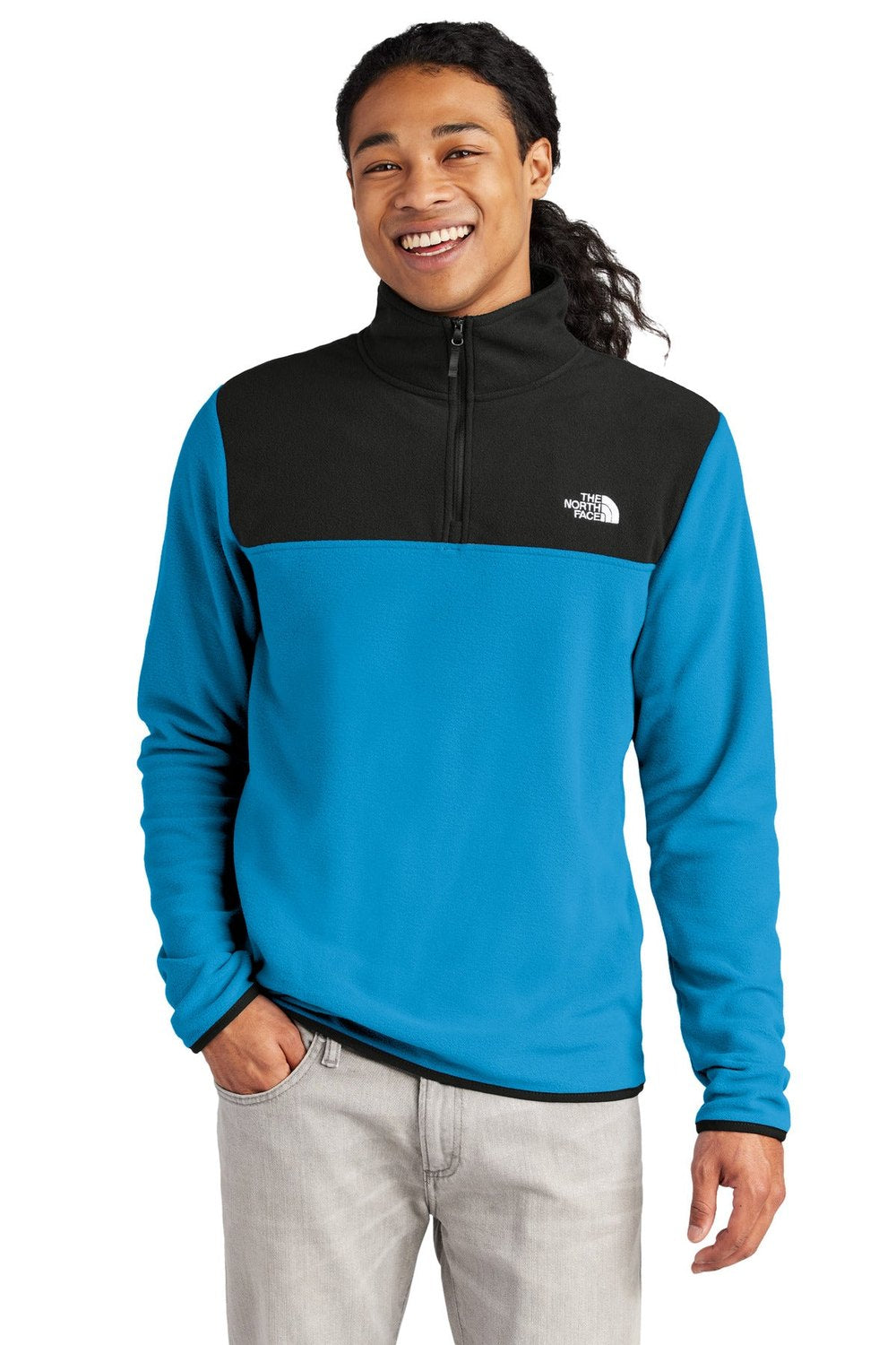 The North Face Men's Glacier 1/4-Zip Fleece NF0A7V4L Corporate Apparel Shirts & Tops