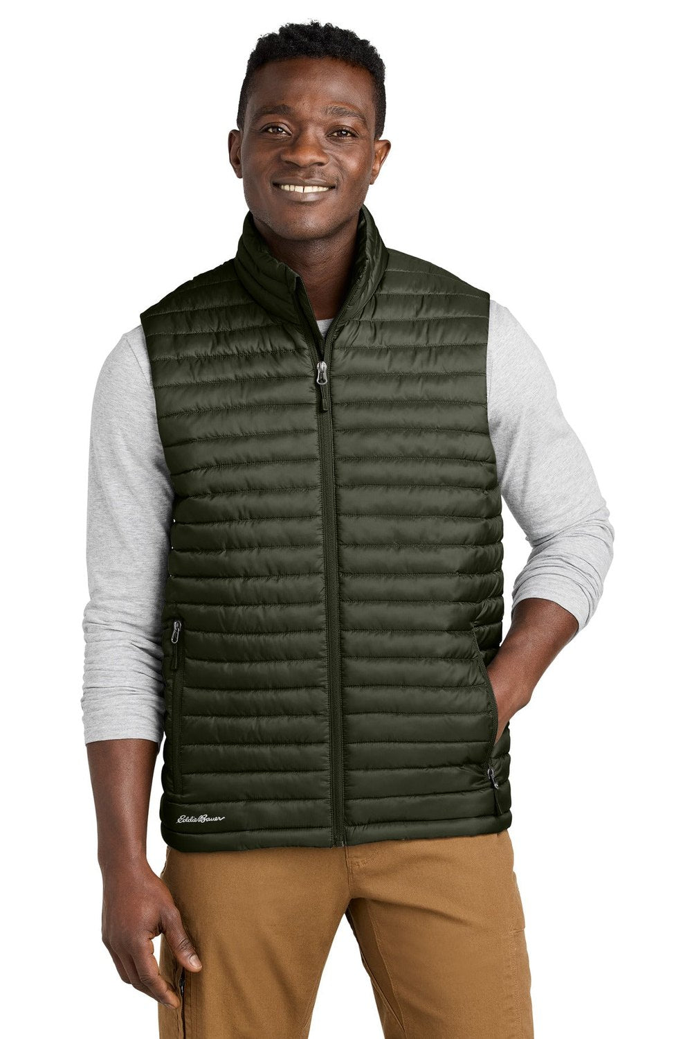Eddie Bauer Packable Quilted Vest EB516 Corporate Apparel Jackets & Vests