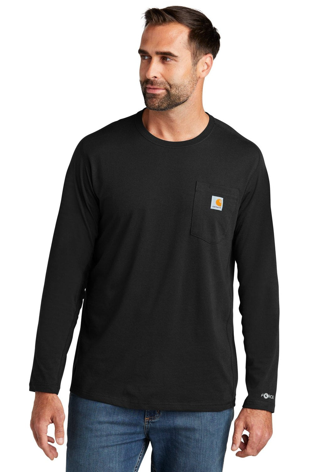 Carhartt Force Long Sleeve Pocket T-Shirt CT106656 Corporate Apparel Shirts & Tops