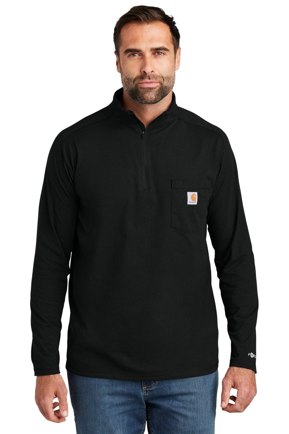 Carhartt Force 1/4-Zip Long Sleeve T-Shirt CT106660 Corporate Apparel Shirts & Tops