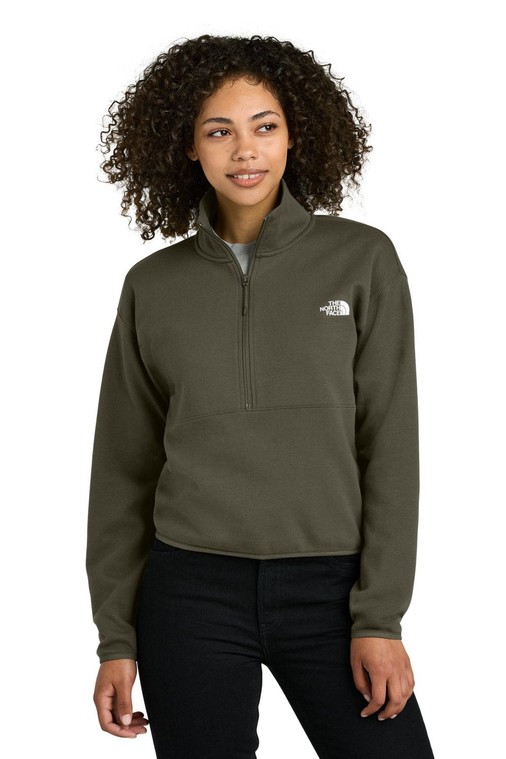 The North Face Women's Double-Knit 1/2-Zip Fleece NF0A8C5H Corporate Apparel Shirts & Tops