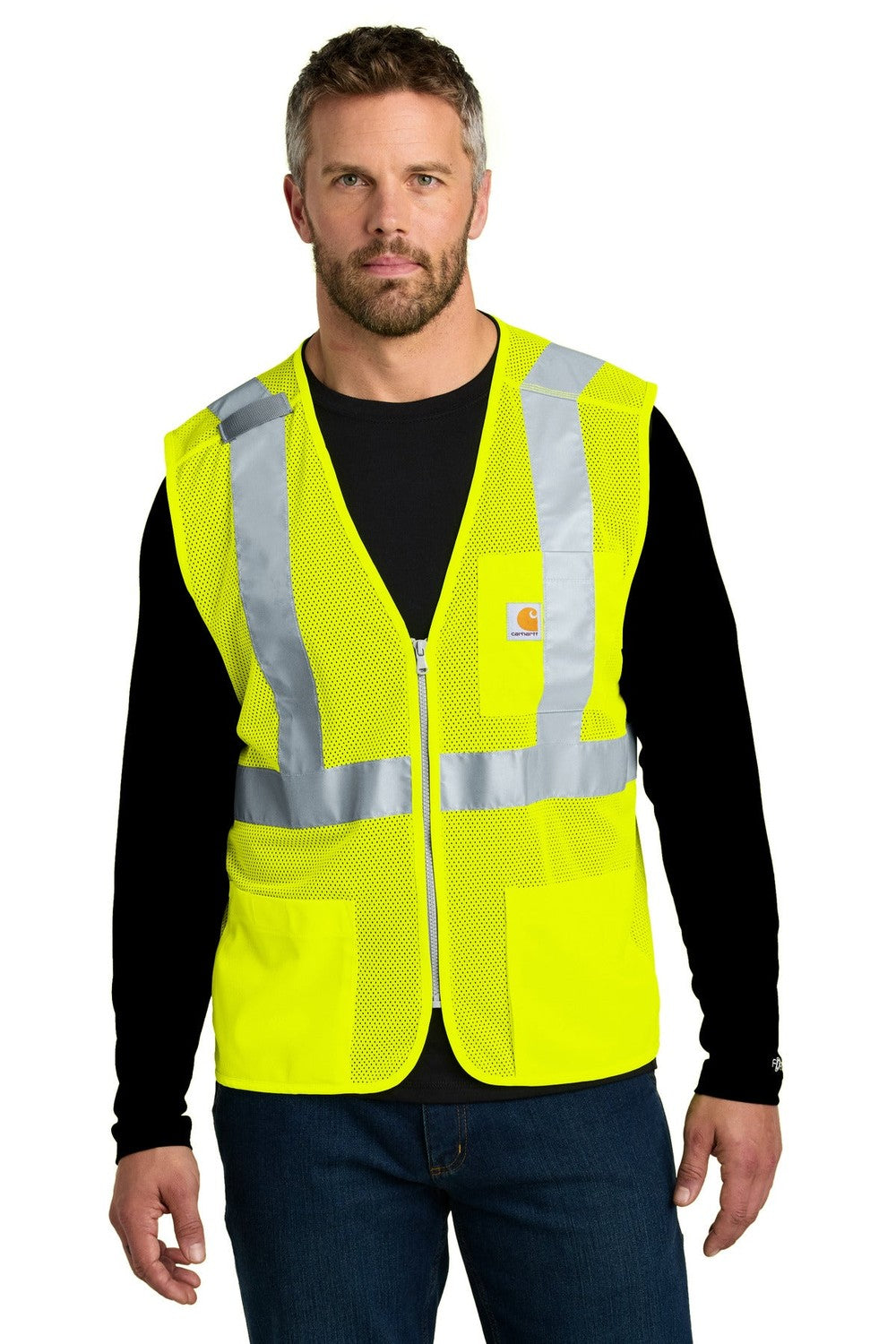 Carhartt ANSI Class 2 Mesh Zip-Front Vest CT106171 Corporate Apparel Jackets & Vests