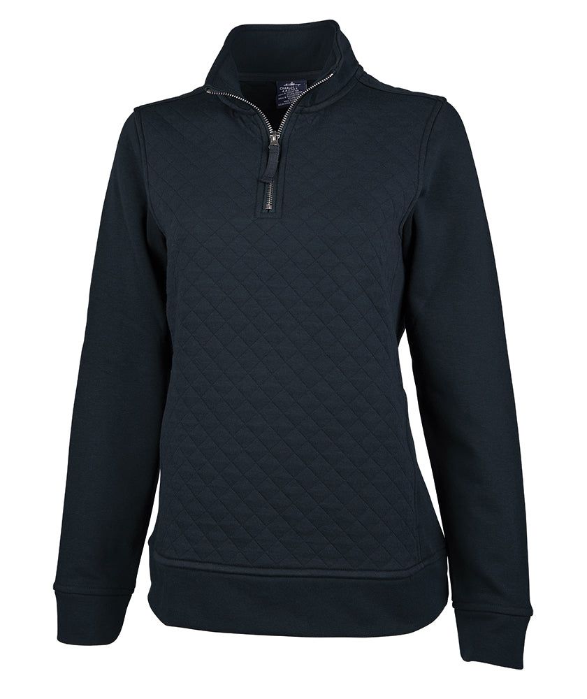 Charles River Women's Franconia Quilted 1/4 Zip Womens Apparel Sweatshirts & Fleece