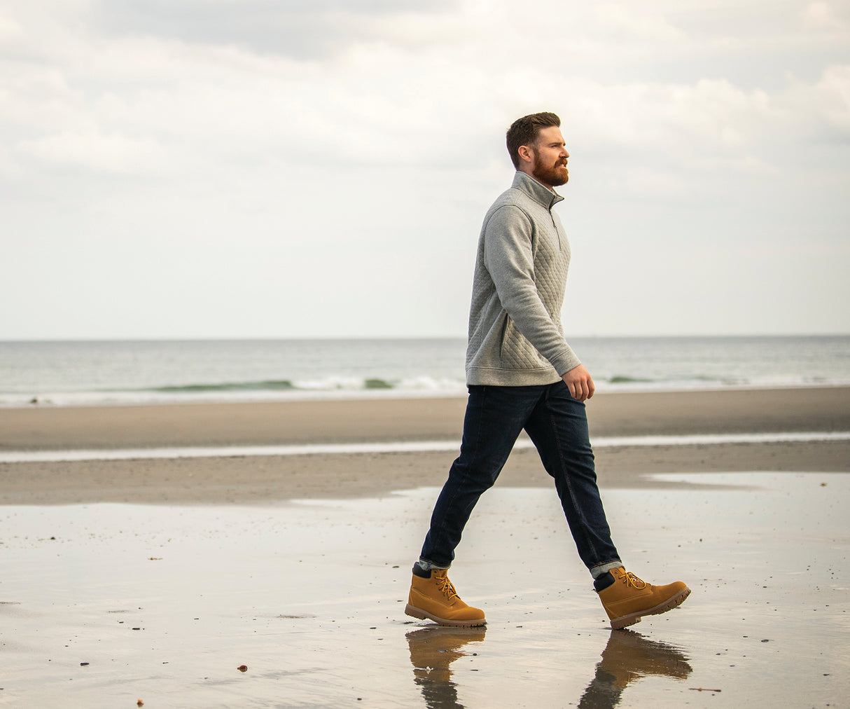 Charles River Men's Franconia Quilted Pullover Mens Apparel Sweatshirts & Fleece