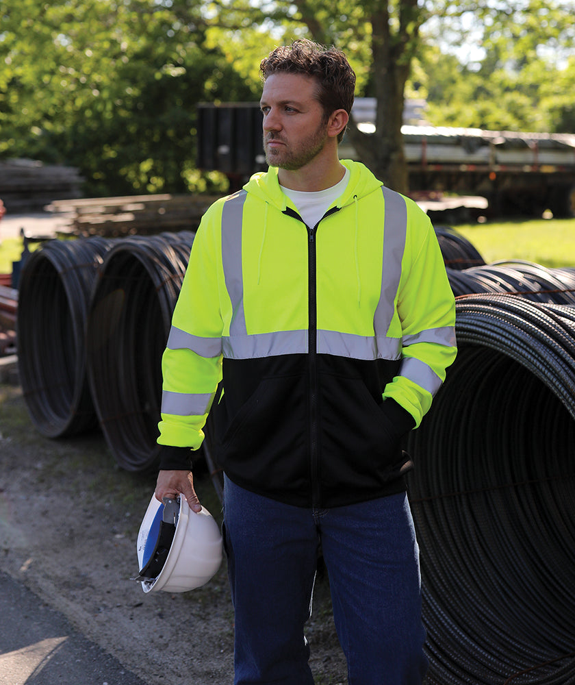 Charles River Men's Hi-Vis Full Zip Jacket Mens Apparel Jackets & Vests