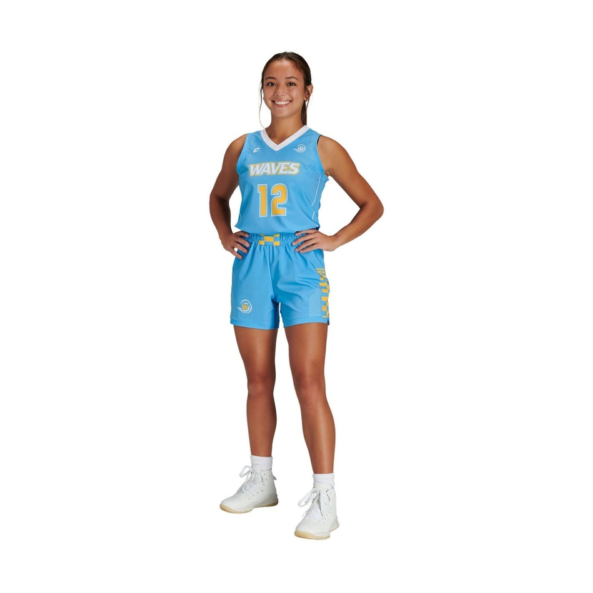Custom Stretch Woven Basketball 5" Short Womens, Girls Team Basketball Shorts