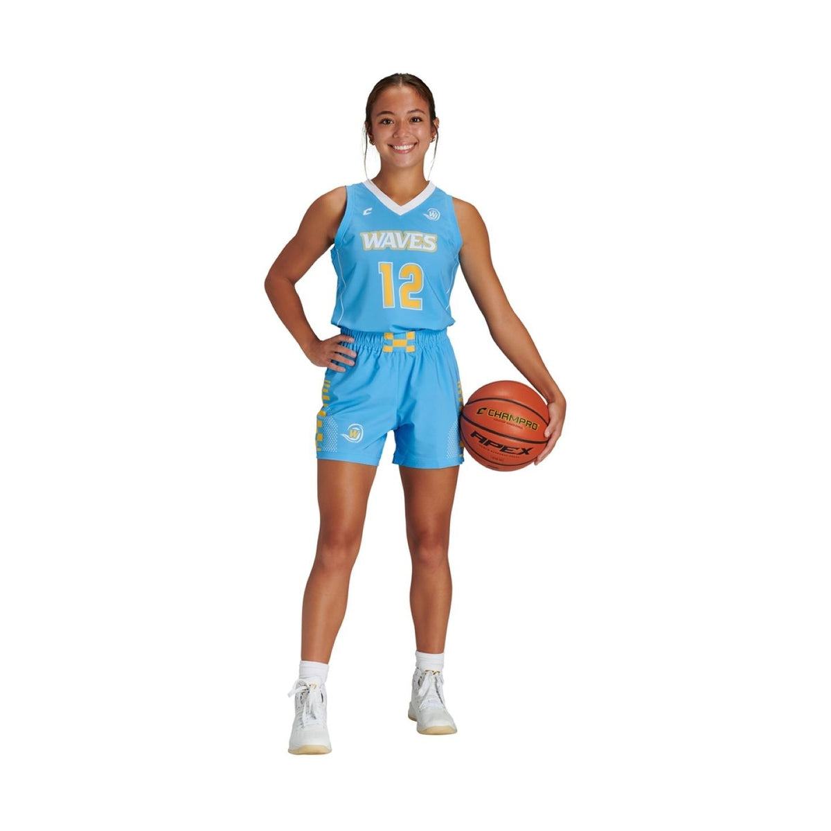 Custom Stretch Woven Basketball 5" Short Womens, Girls Team Basketball Shorts