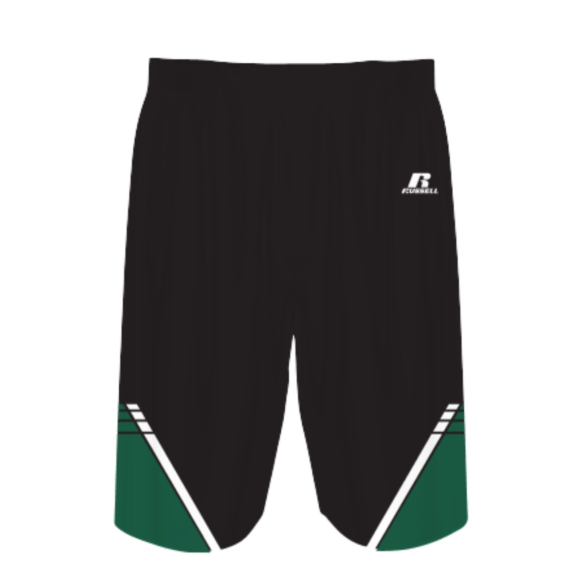 Russell Sublimated Solid 8 Inch Basketball Shorts Team Basketball Shorts