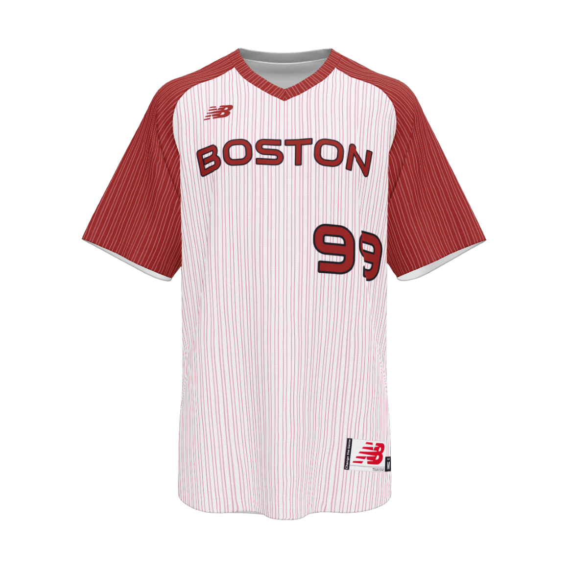 New Balance Men's 300 Sublimated 2 Baseball Jersey V-neck Team Baseball Jerseys