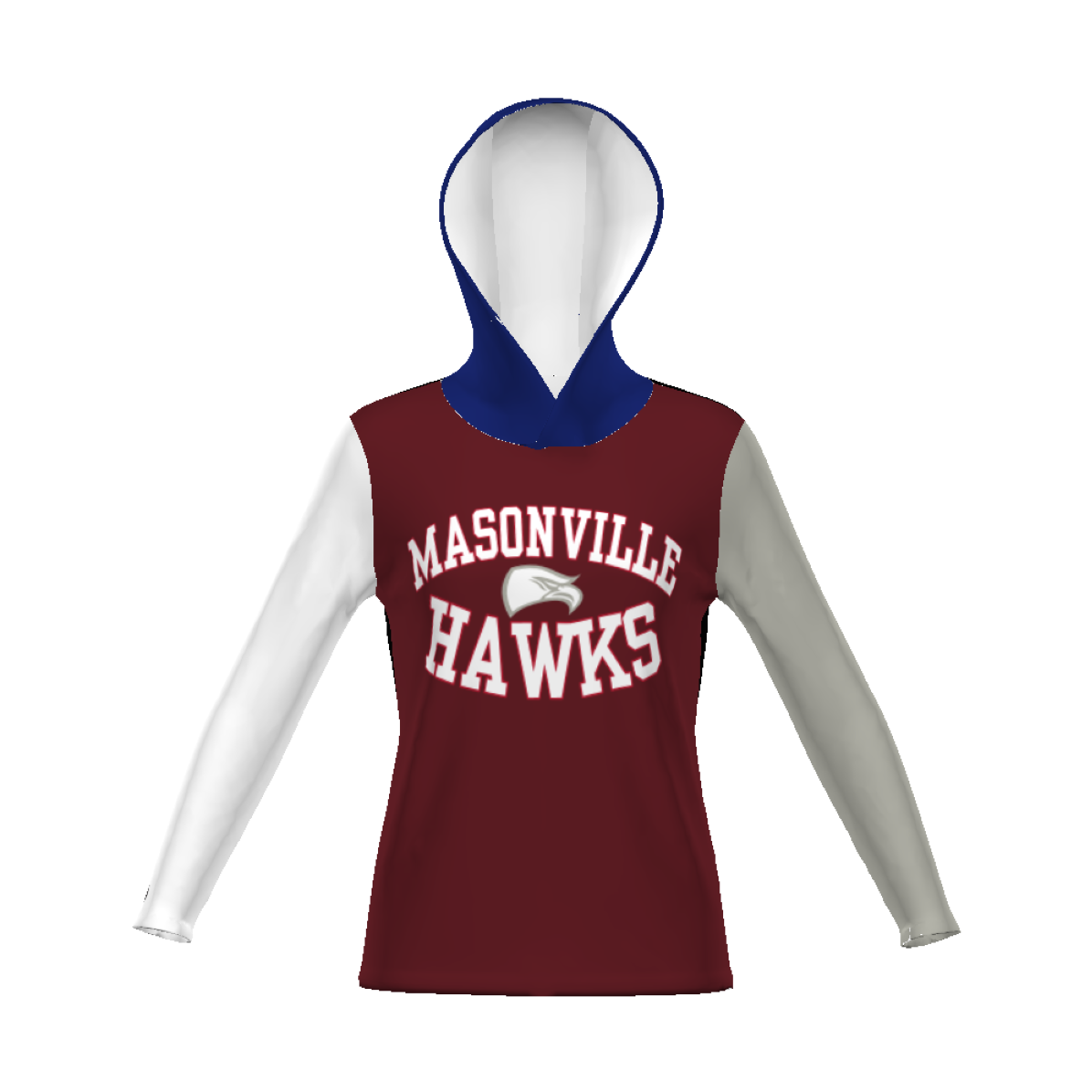 Holloway Ladies Sublimated Cotton-Touch Poly Hoodie Team All Sport Shirts & Tops