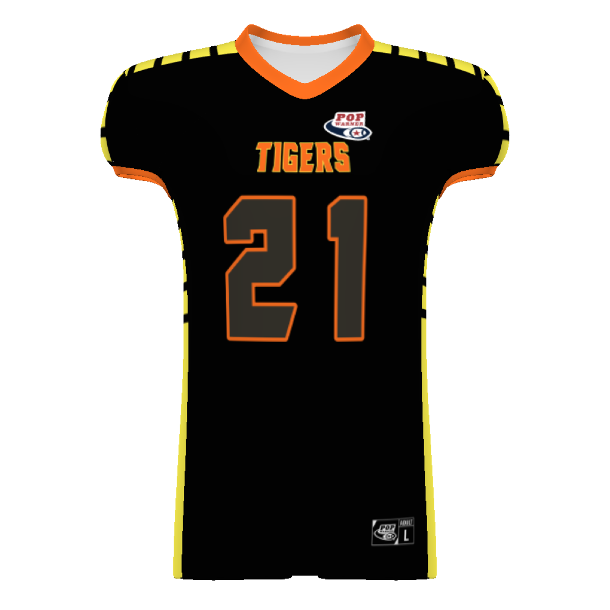 Pop Warner Sublimated Game Jersey Team Football Jerseys