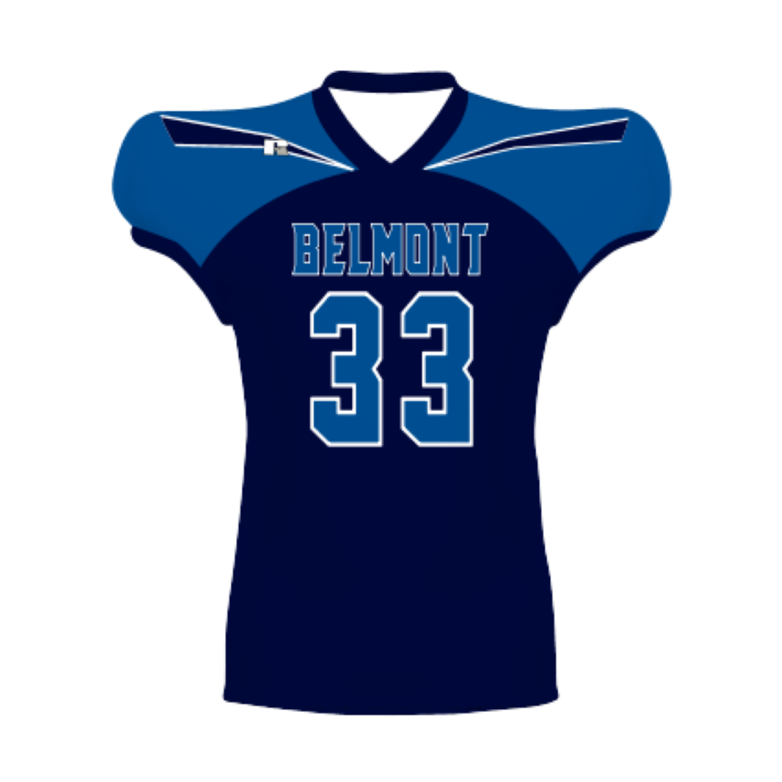 Russell Youth Sublimated Waist Length Football Jersey Team Football Jerseys
