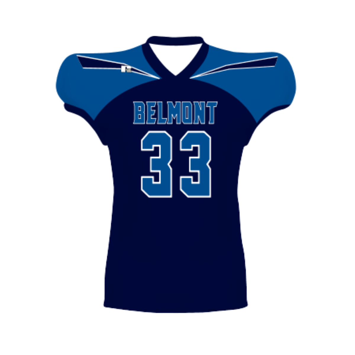 Russell Youth Sublimated Waist Length Football Jersey Team Football Jerseys