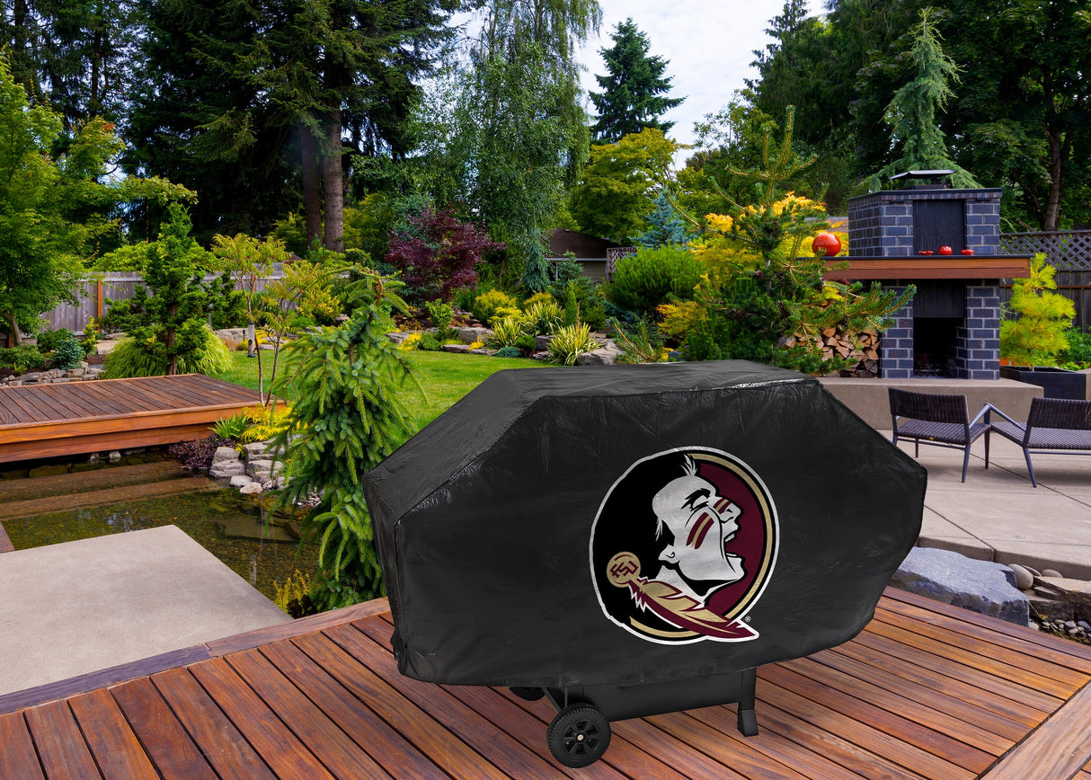 Rico Industries NCAA Florida State Seminoles Black Deluxe Grill Cover-1