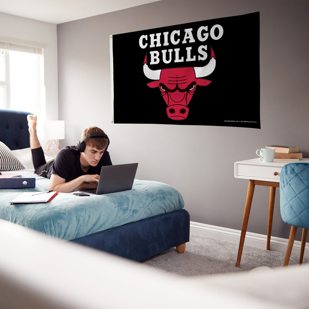 Rico Industries NBA Chicago Bulls Standard 3' x 5' Banner Flag-3