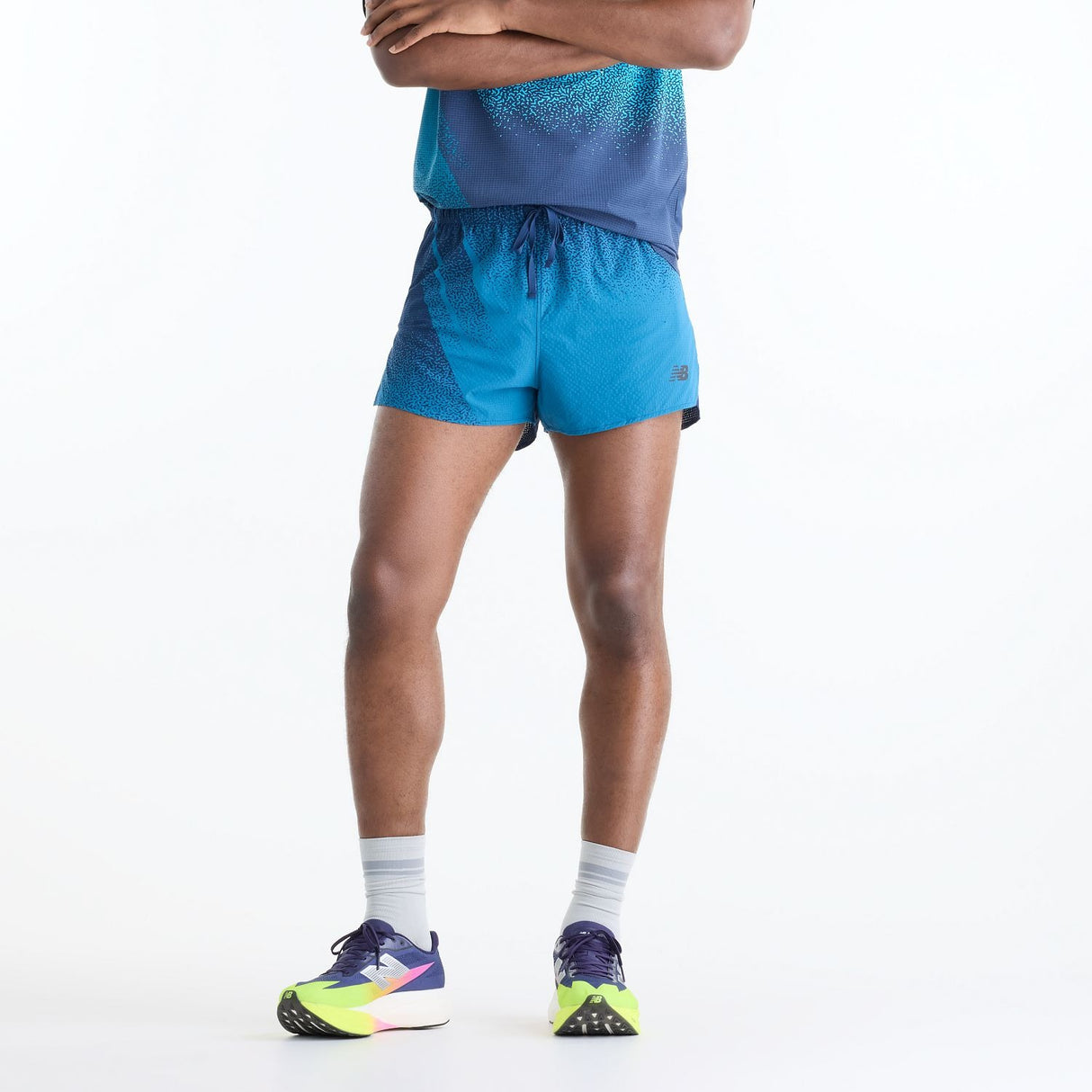 New Balance Men's RC Ultra Light Printed Shorts 3-2