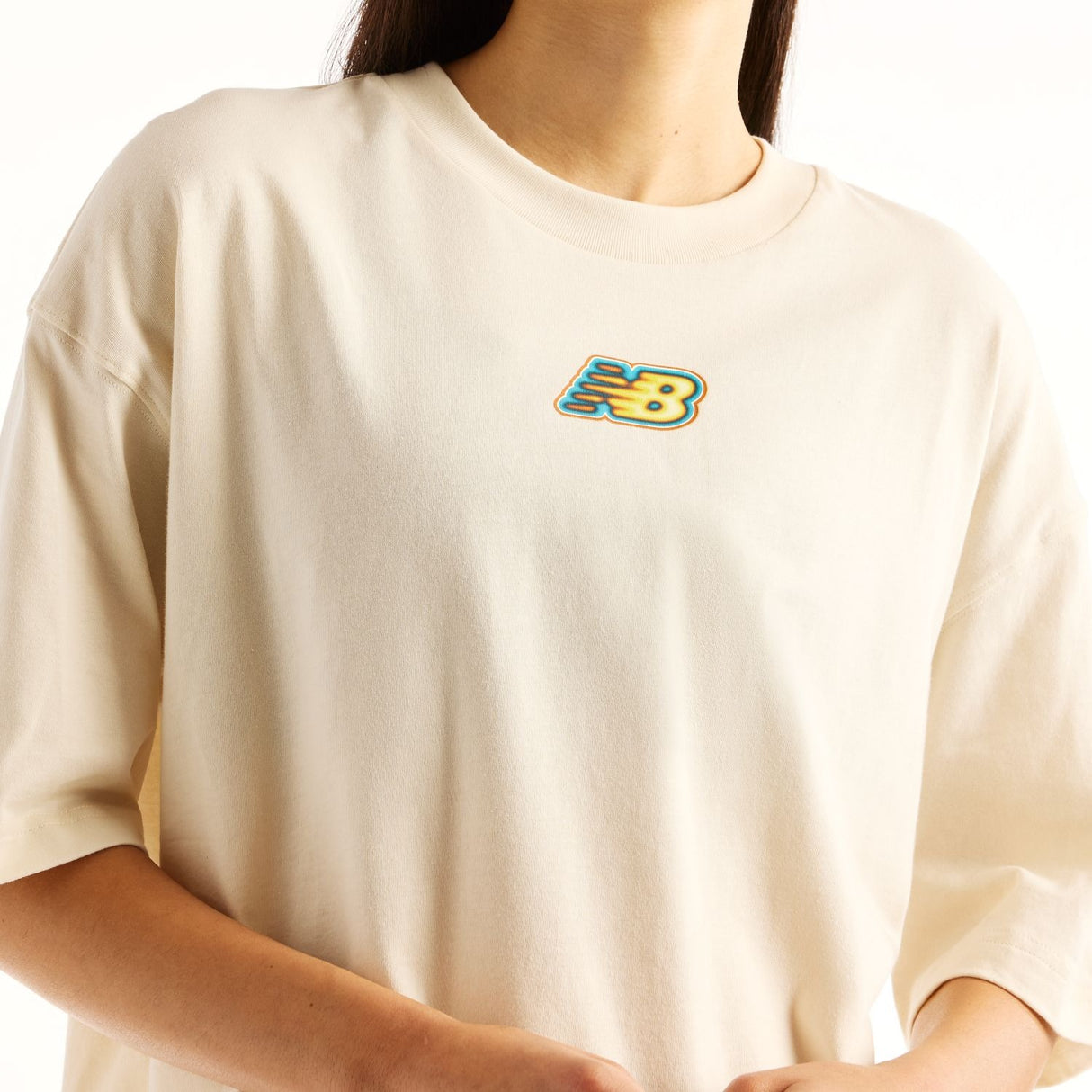 New Balance Women's Sticker Pack Oversized T-Shirt-3