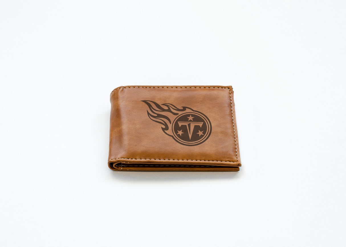 Rico Industries NFL Tennessee Titans Laser Engraved Billfold Wallet-2