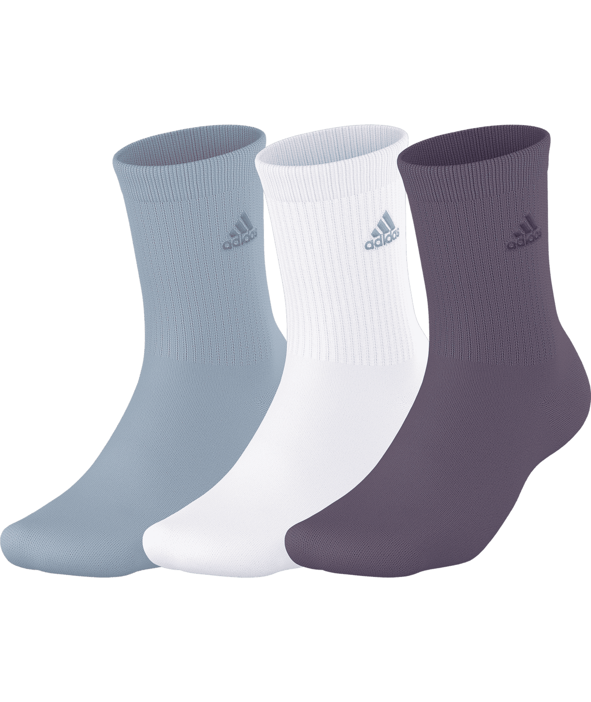 adidas Women's Cushioned Comfort 3-Pack Crew Socks Unisex Accessories Socks