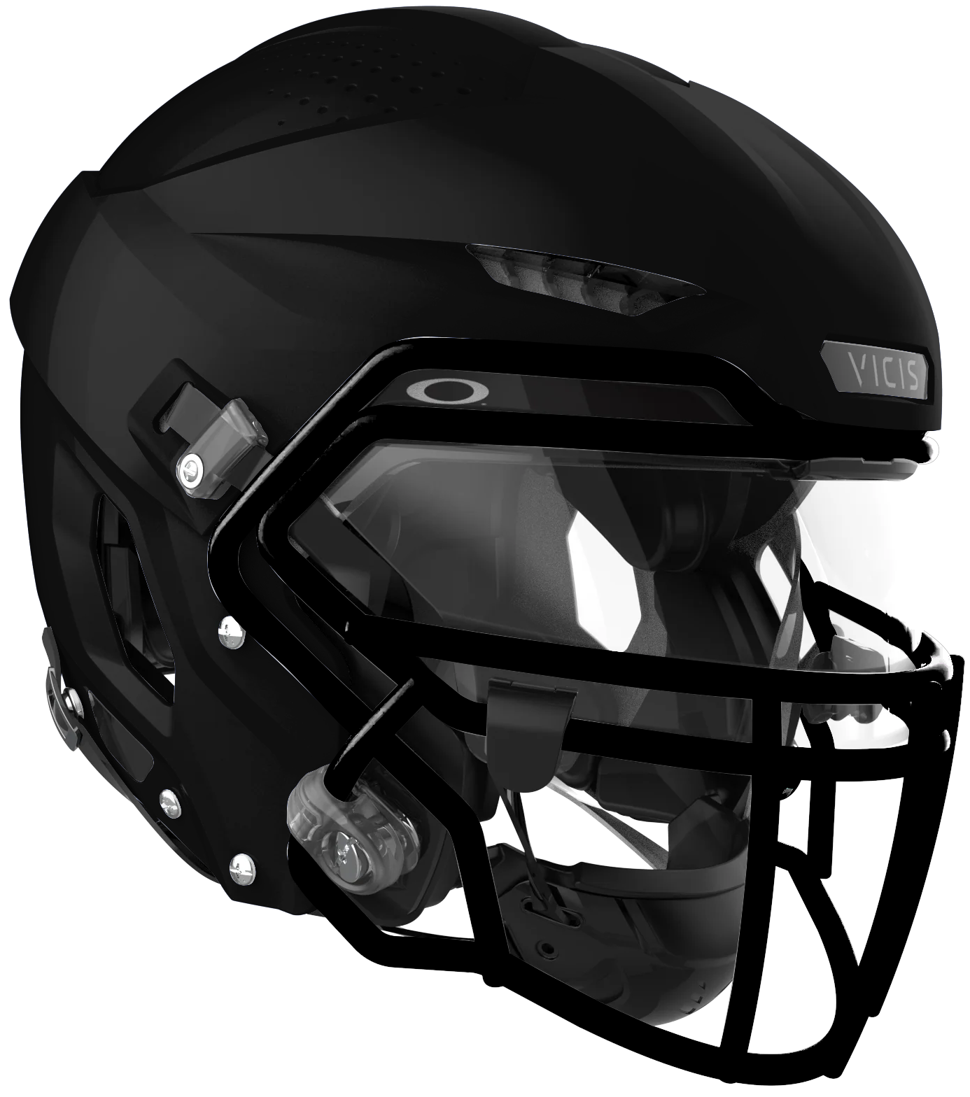 Vicis Adult Zero2 Elite Trench Football Helmet with Titanium Facemask & Oakley Eyeshield Football Helmets Adult