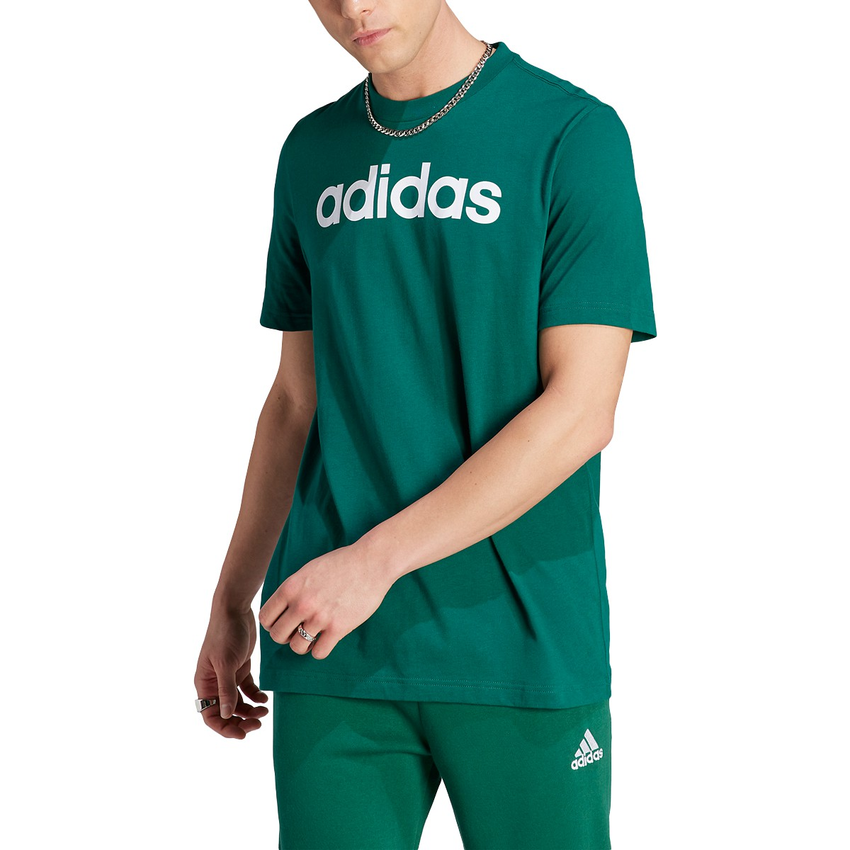 adidas Men's Essentials Single Jersey Linear Embroidered Logo T-Shirt –  League Outfitters