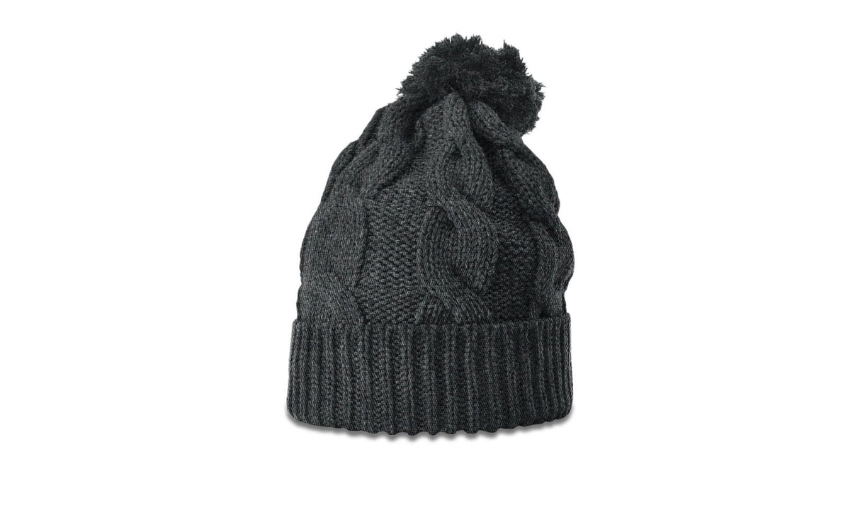 Richardson Chunk Twist Knit Beanie with Cuff & Pom Richardson