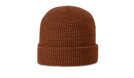 Richardson Waffle Knit Beanie with Cuff Unisex Accessories Hats & Caps