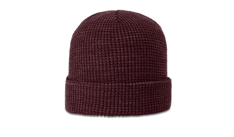Richardson Waffle Knit Beanie with Cuff Unisex Accessories Hats & Caps