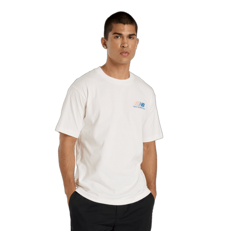 New Balance Men's Athletics Multi Color Logo T-Shirt Mens Apparel Shirts & Tops