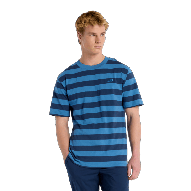 New Balance Men's Athletics Cotton Thick Stripe T-Shirt Mens Apparel Shirts & Tops