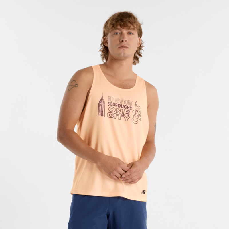 New Balance Men's NYRR Boroughs Run Singlet Mens Apparel Shirts & Tops